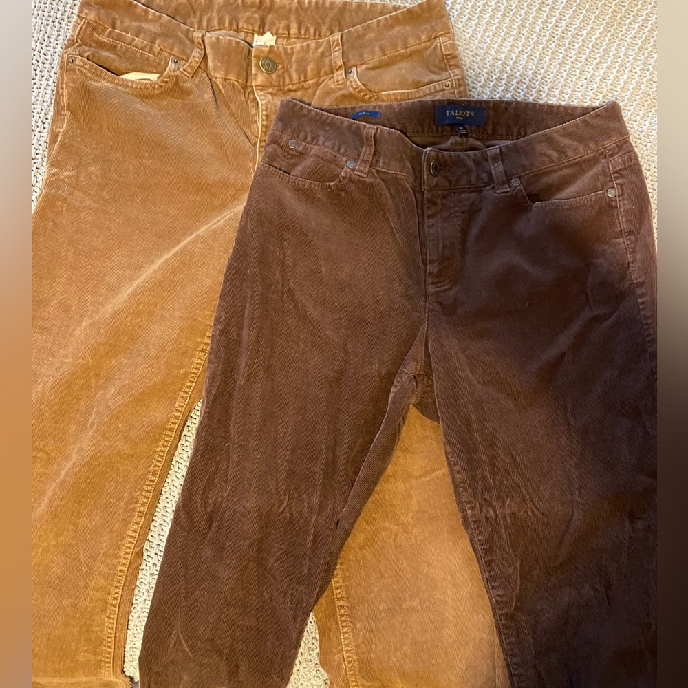 Brown Corduroy Jeans: J Crew and Talbot
